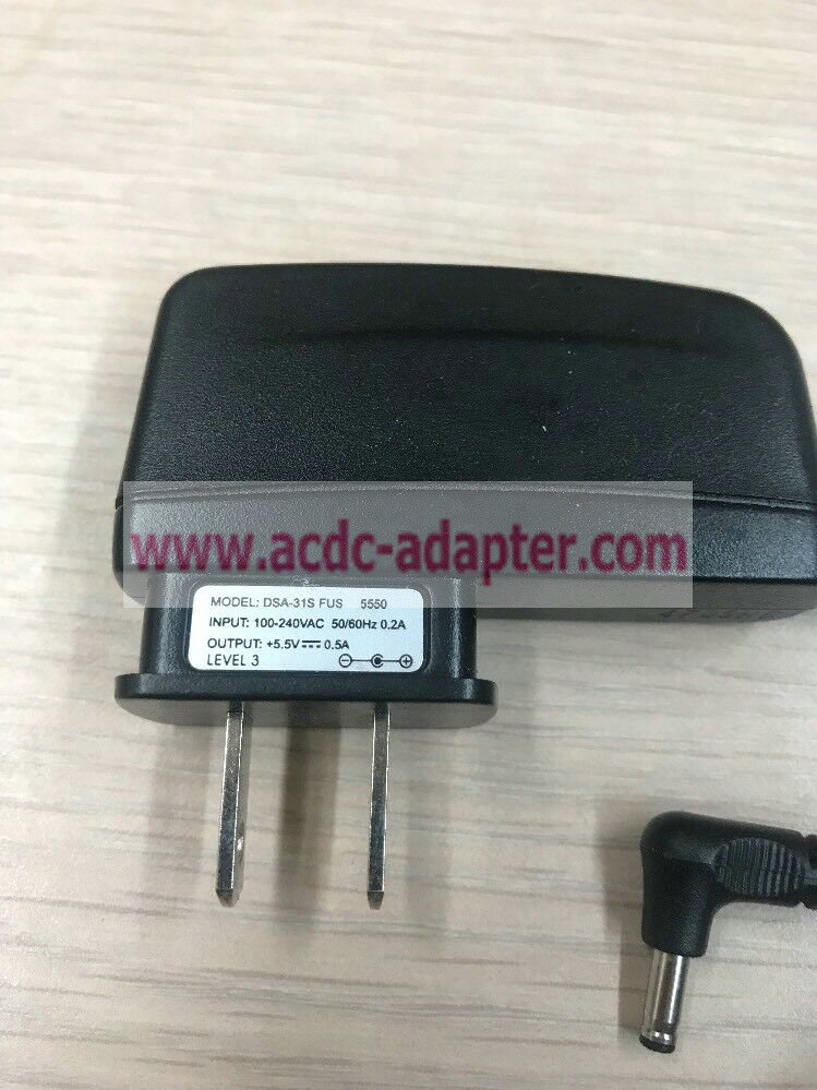NEW DVE DSA-315 FUS 5550 5.5V 0.5A AC Power Supply Adapter Charger